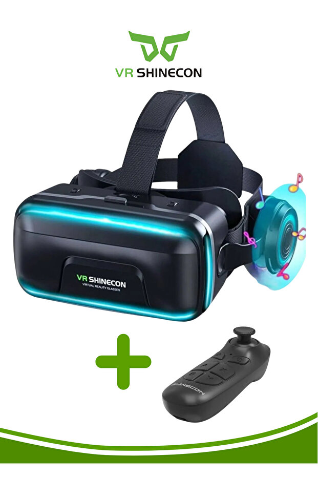 VR Shinecon G04ea Sanal Gerçeklik Gözlüğü Sc-bo3 Kablosuz Bluetooth Kumandalı