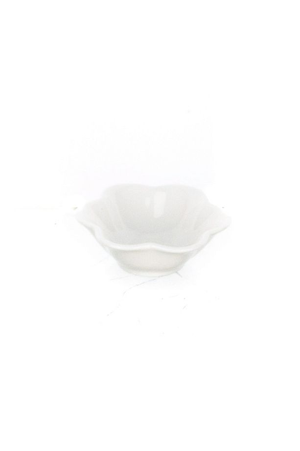 Porselen Yuvarlak Dalgalı Kase Standart 7.50 Cm - 1