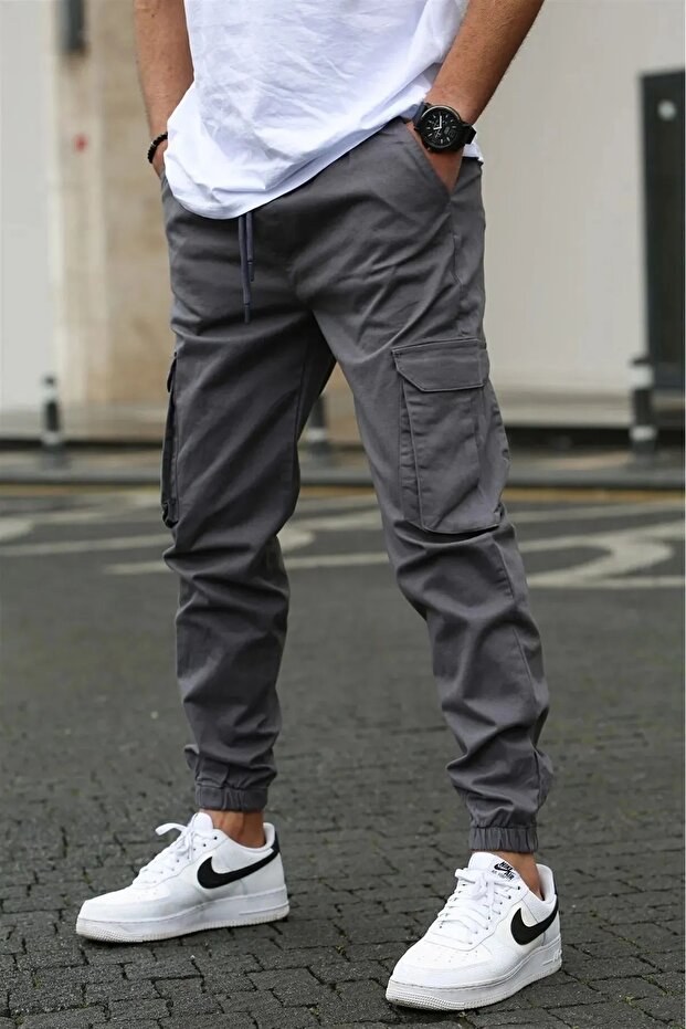 Men's Parachute Cargo Pocket Gray