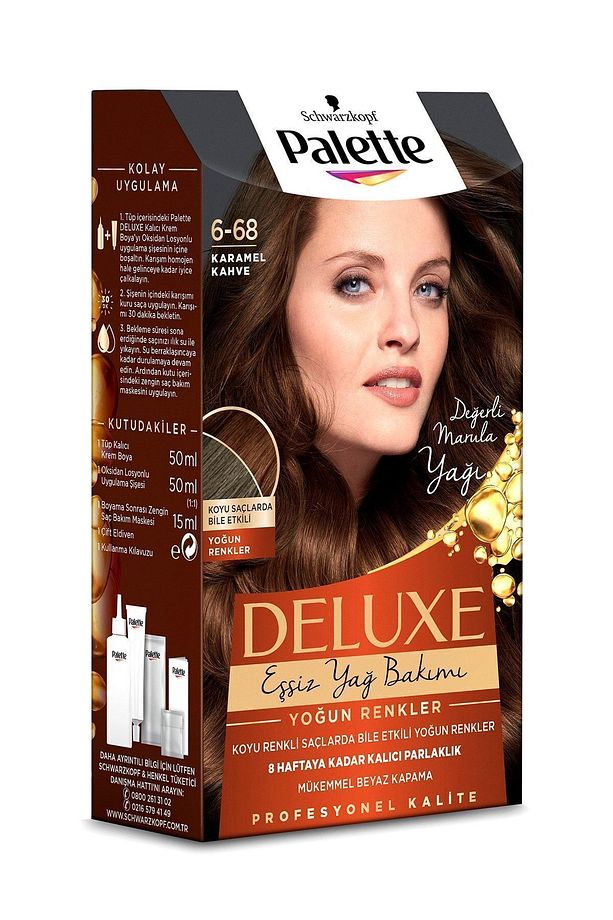 Deluxe Saç Boyası Yoğun Renkler 6-68 Karamel Kahve - 3