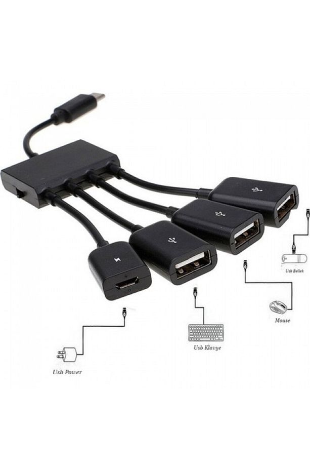 Typec Otg Type-c Hub Typec Usb Çoğaltıcı Type-c 3 Port Usb Çoklayıcı - 2