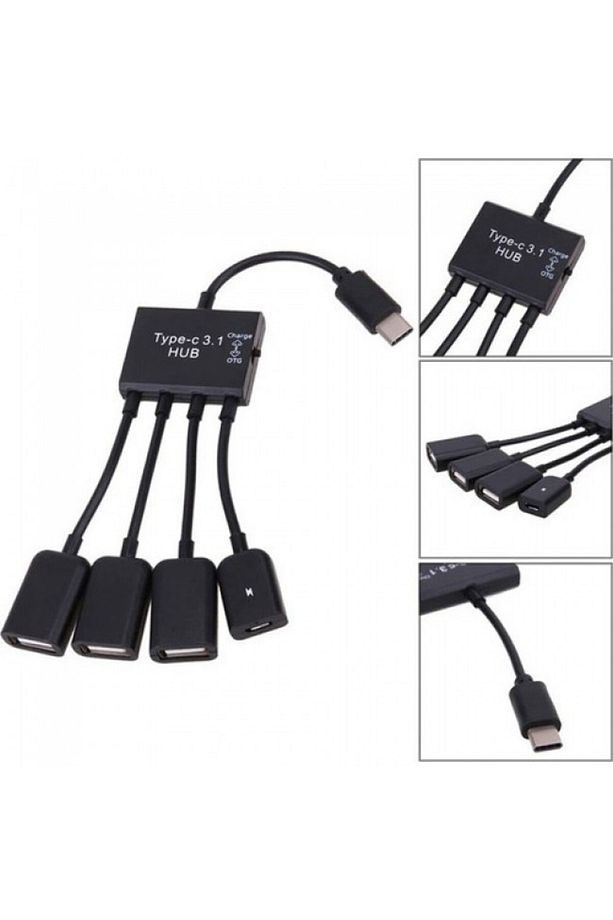Typec Otg Type-c Hub Typec Usb Çoğaltıcı Type-c 3 Port Usb Çoklayıcı - 3