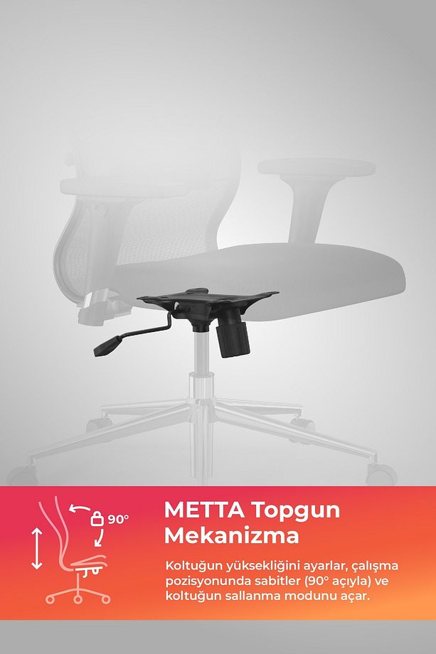 Ergolife Sit 10 Ergonomik Fileli Yönetici Koltuğu / Ofis Sandalyesi - 13e.d.1.2a2 - 4