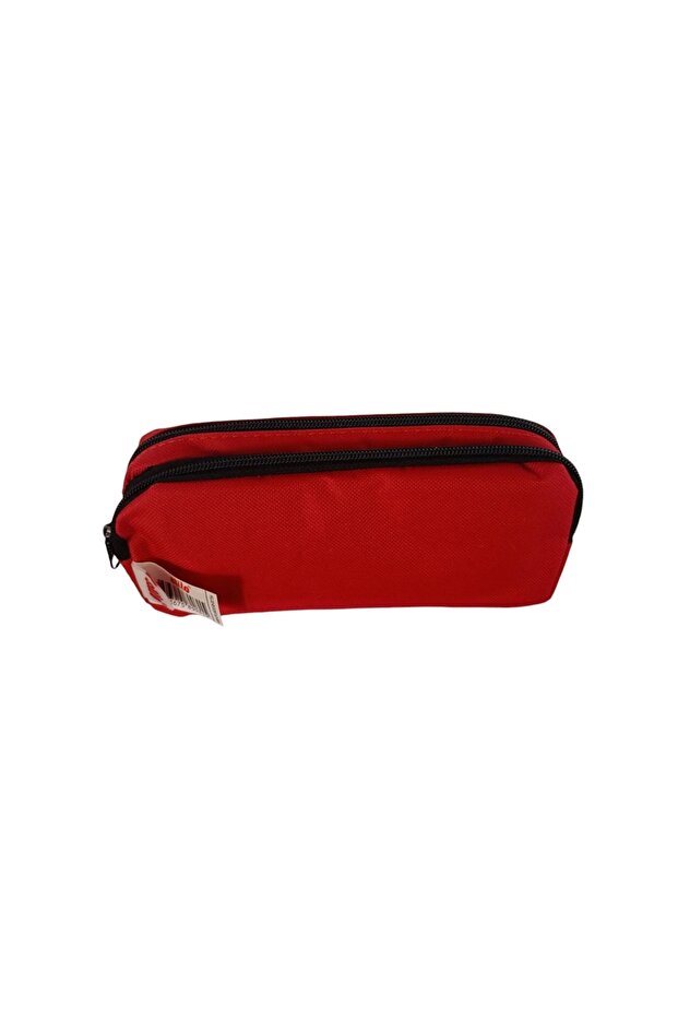 Stilo Double Compartment Pen Bag (Red) - 2