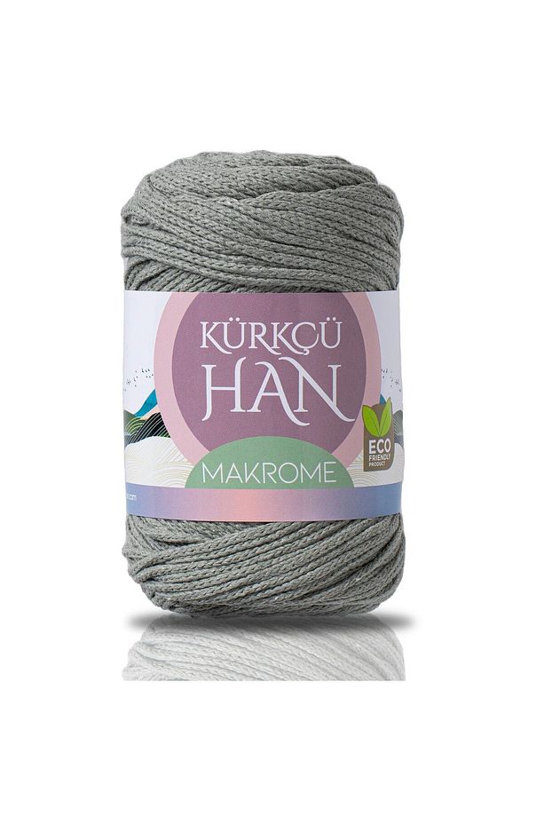 Premium Makrome Ipi 3mm 200gr 120m, %85 Rejenere Pamuk Örgü Ipi - Zeytin Yaprağı - 1