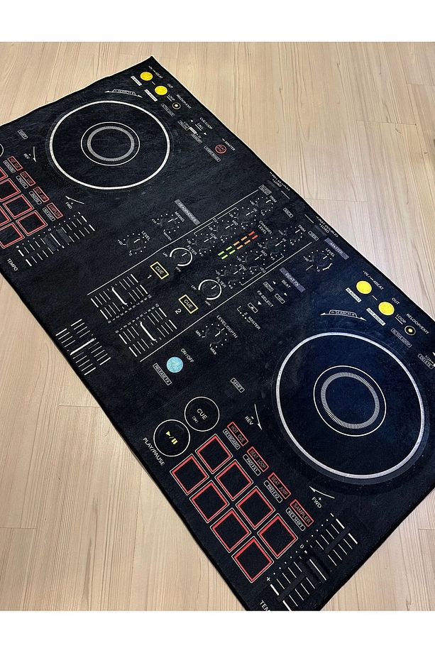 Dj Seti Setup Şeklinde Hali ,Yıkanabilir Hali ,Süngerli Yüzey- KAYMAZ DOT TABAN - 6
