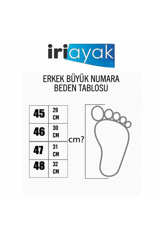 45-46-47 Numaralar da Büyük Numara Erkek Spor Ayakkabı - 5