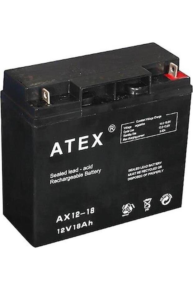 12 VOLT 18 AMPER AKÜ 181x77x167MM - 1