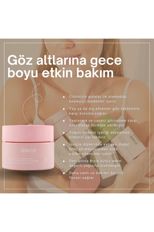 Kolajen Içerikli A-c-f Vitaminli Yüz Kremi Özel Formül Yoğun Nemlendirme Tüm Cilt Tiplerine - 3
