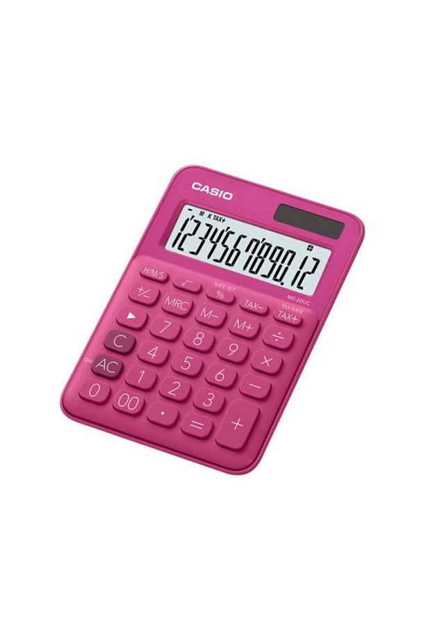 Ms-20uc-rd 12 Hane Koyu Pembe Masa Üstü Hesap Makinesi - 1