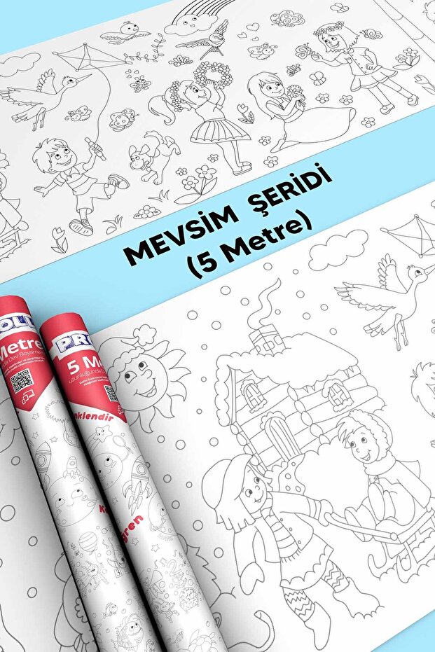 Mevsimler Dev Boyama Kağıdı - 5