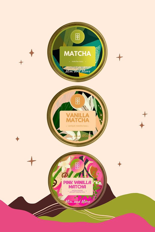 Pure Vanilla Matcha 3'lü Set - Saf Matcha - Vanilla Matcha - Pink Vanilla Matcha 3'lü Set - 1
