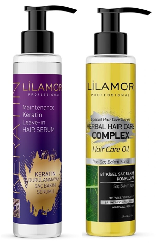 Hair Care Complex 125ml Herbal + Keratin Hair Care Serum 125ml
