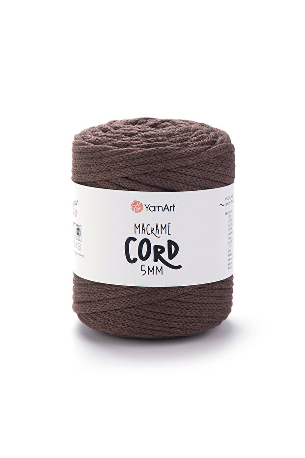 Macrame Cord 5 Mm - Macrame Hand Knitting Thread Brown-769