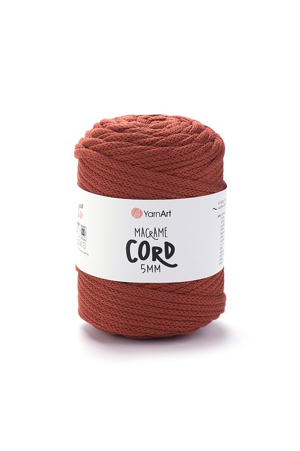 Macrame Cord 5 Mm - Makrome El Örgü Ipi Kiremit-785 - 1