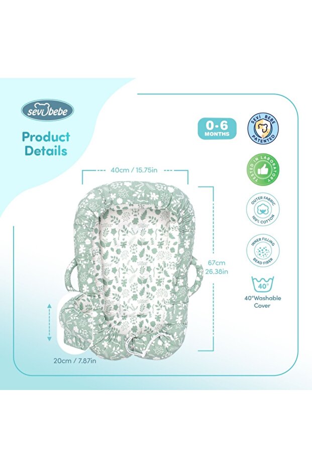Co-sleeper anti-reflux Leaf Sevibaby - 3