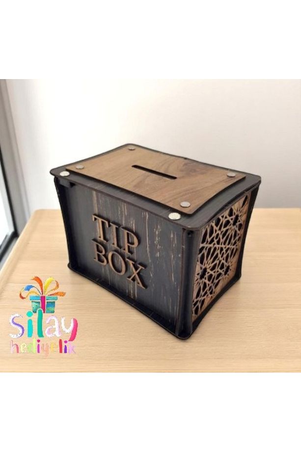 Bahşiş Kutusu Sandık Tip Box Kmbara Tibbox ( Telefon Tutucu Hediyemizdir.) - 2