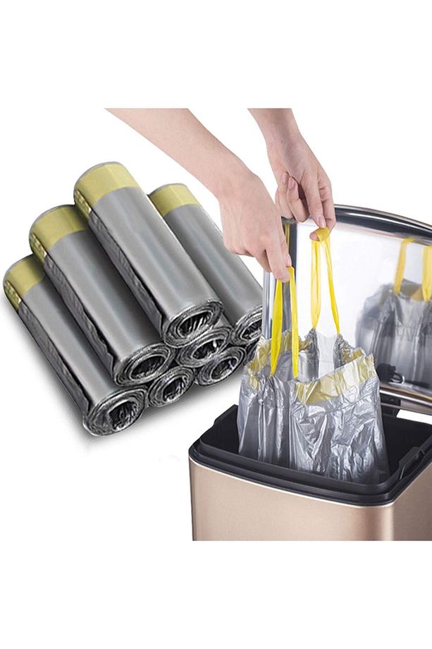 9 Rulo 90 Adet Çok Avantajlı Paket 65x70 Mega Boy Büzgüllü Çöp Torbası 60 Lt - | Çöp Poşeti - 4