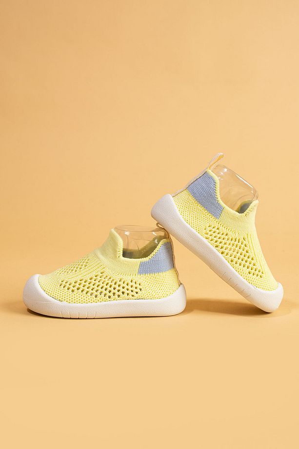 Luuq Bebek - Çocuk Esnek Ortopedik Yumuşak Taban Şık Sarı İlk Adım Spor Ayakkabısı - Spor Sneaker - 7