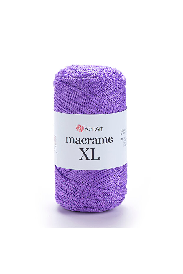 مكرامية Xl - خيط مكرامية للحياكة اليدوية أرجواني-135 - 1