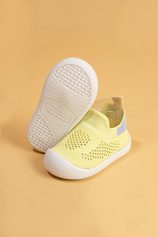 Luuq Bebek - Çocuk Esnek Ortopedik Yumuşak Taban Şık Sarı İlk Adım Spor Ayakkabısı - Spor Sneaker - 5