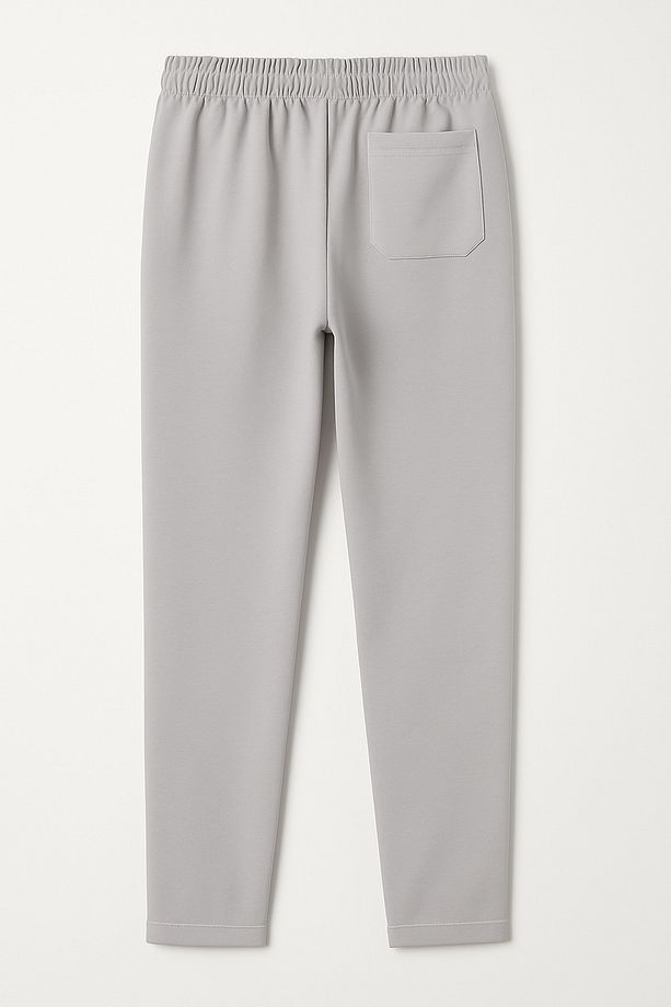 Crep Kumaş Beli Lastikli Bağcıklı Jogger Model Pantolon - 5