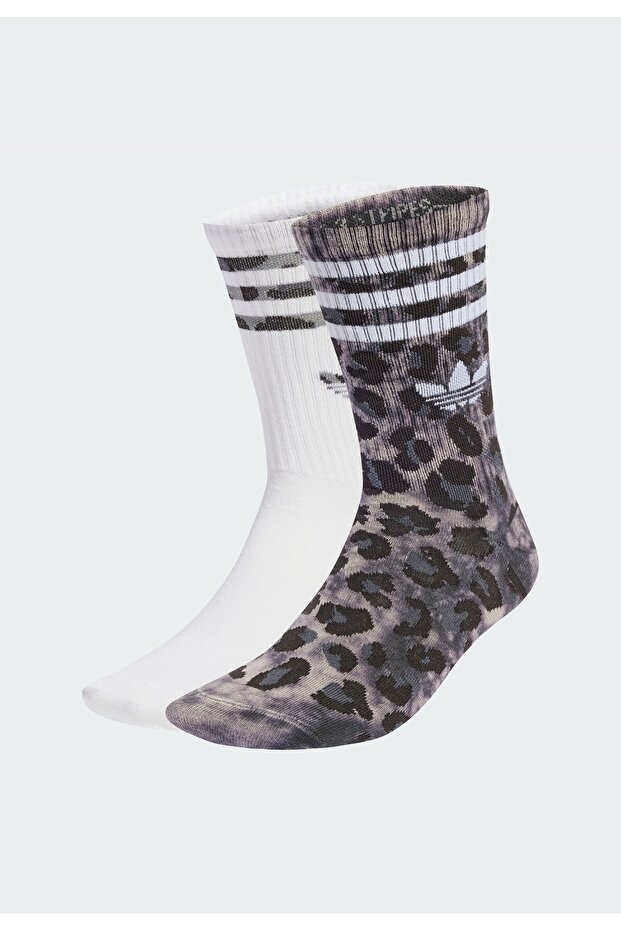Leopard Crew Socks 2 Pairs - 6