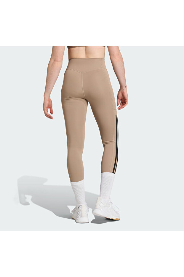 Optime 3-Stripes Full-Length Leggings - 2