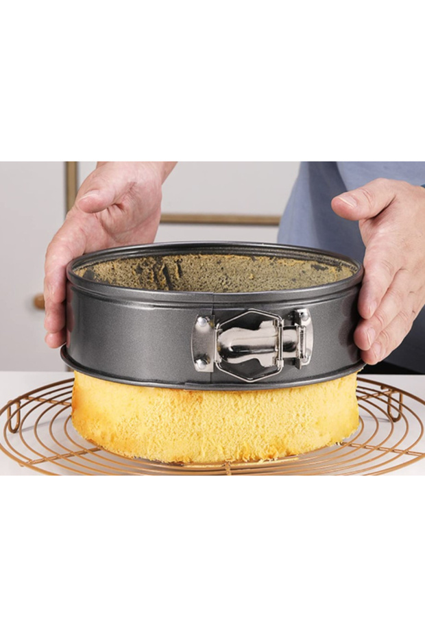 Set of 3 Baking Trays with Removable Base and Non-Stick Coating - 3