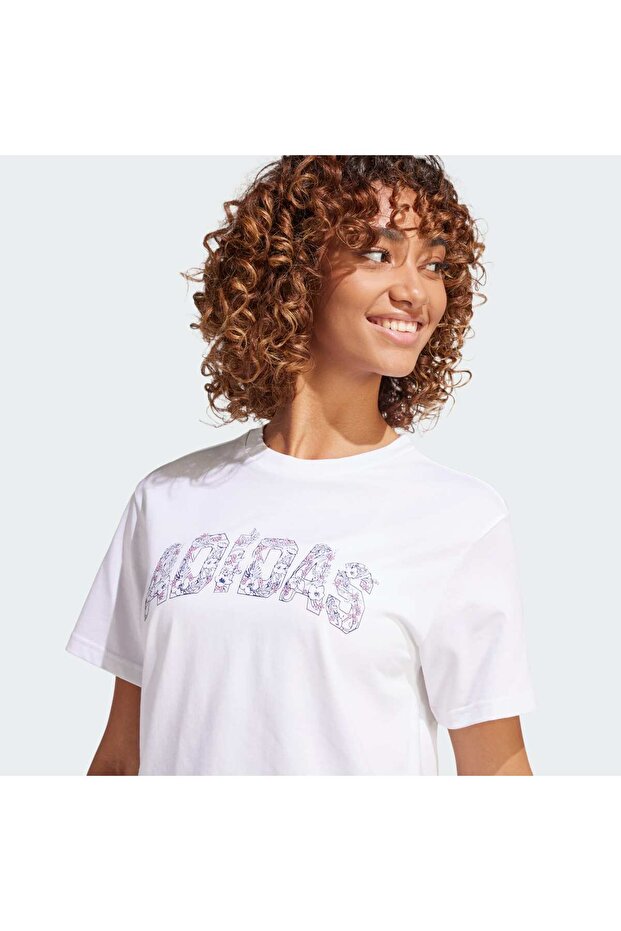 Kadın Beyaz W T Illu Tee 2 Tshirt Jj4043 - 5