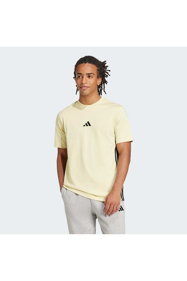 Essentials 3-stripes Single Jersey Tişört - 1