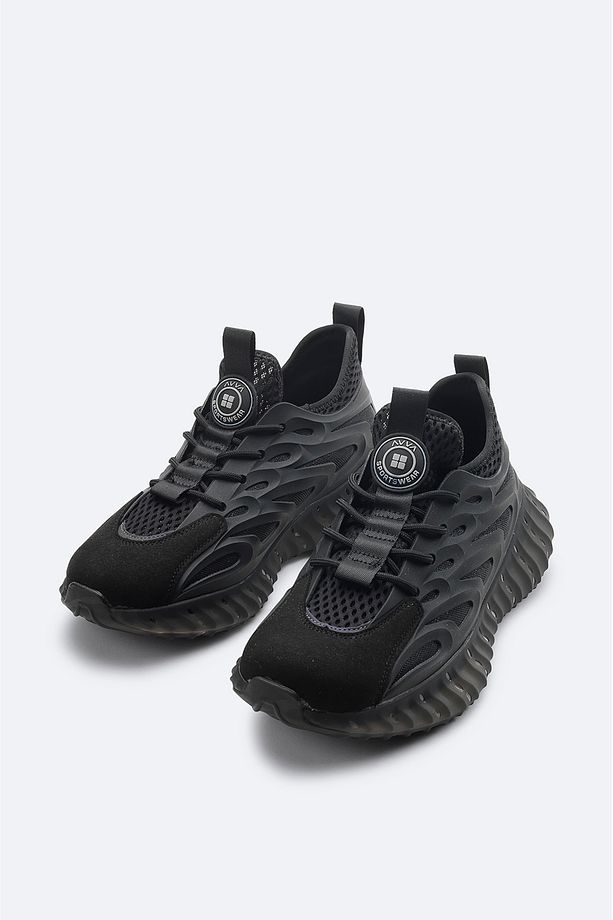 Erkek Siyah Esnek Taban Sneaker Ayakkabı A41y8023 - 2