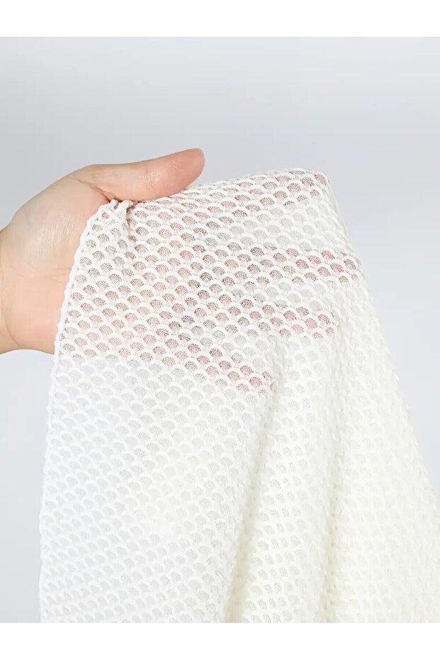 Fileli Beyaz Bikini Takımı - 4