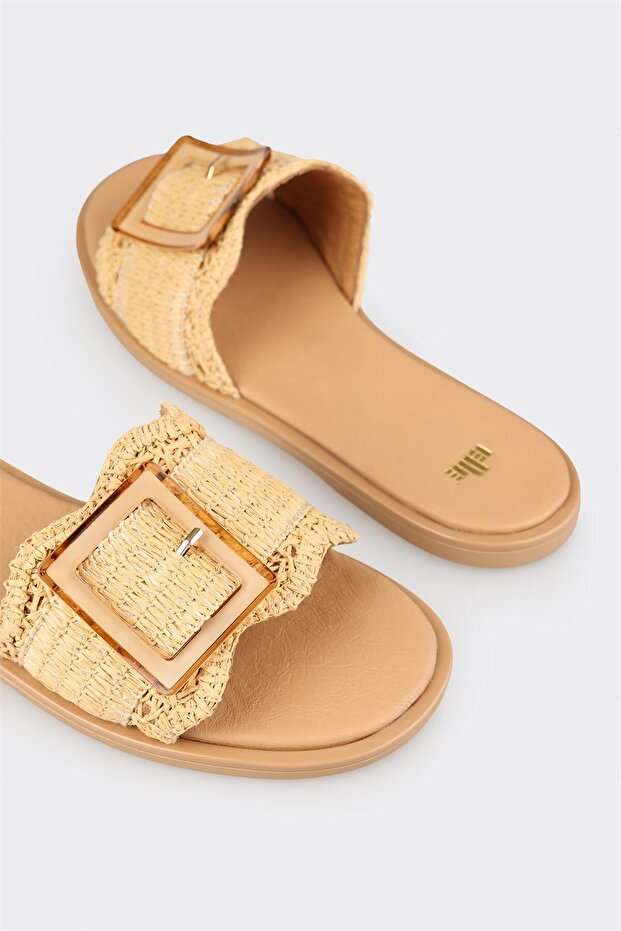 Bej Kadın Terlik - 5