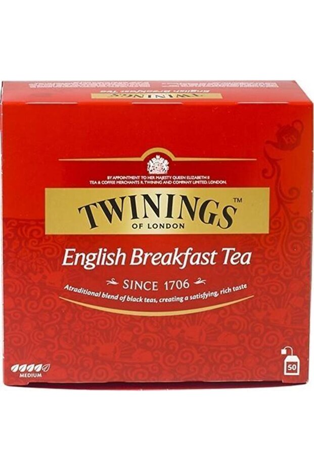 English Breakfast Black Cup Tea Bag 50 X 2 g