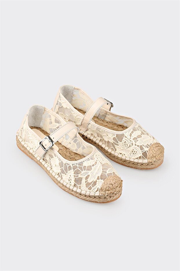 Ekru Kadın Espadril - 2