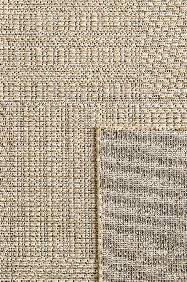 Hasır Bej Kahve Jüt Dokuma Ince Halı Sisal Salon Mutfak Oturma Odası Dış Mekan Halısı Kilim - 7