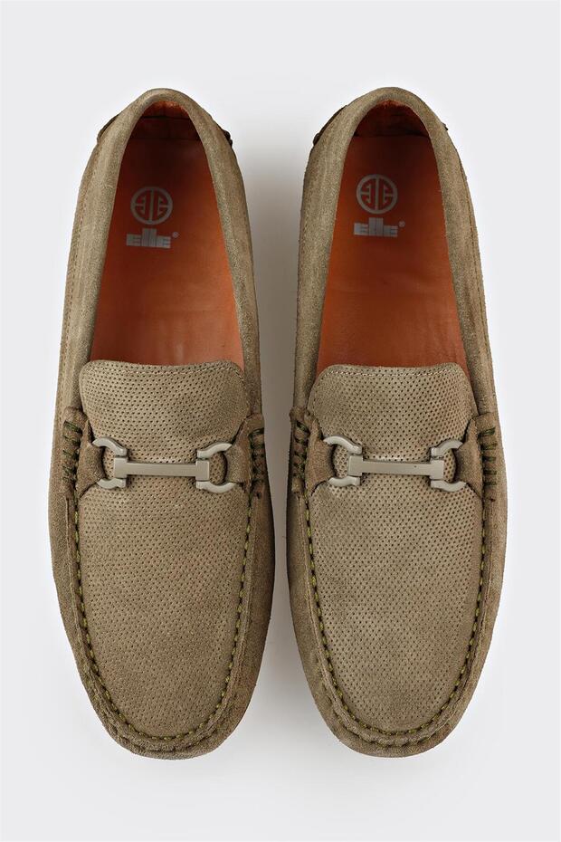 Yeşil Deri Erkek Günlük Ayakkabı - 4