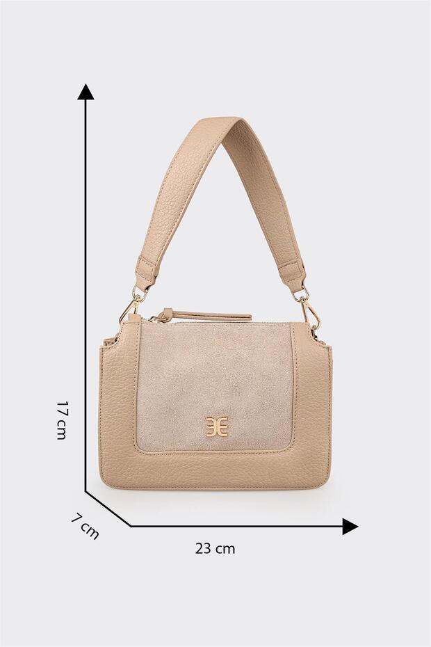 Bej Kadın Çapraz Çanta - 5