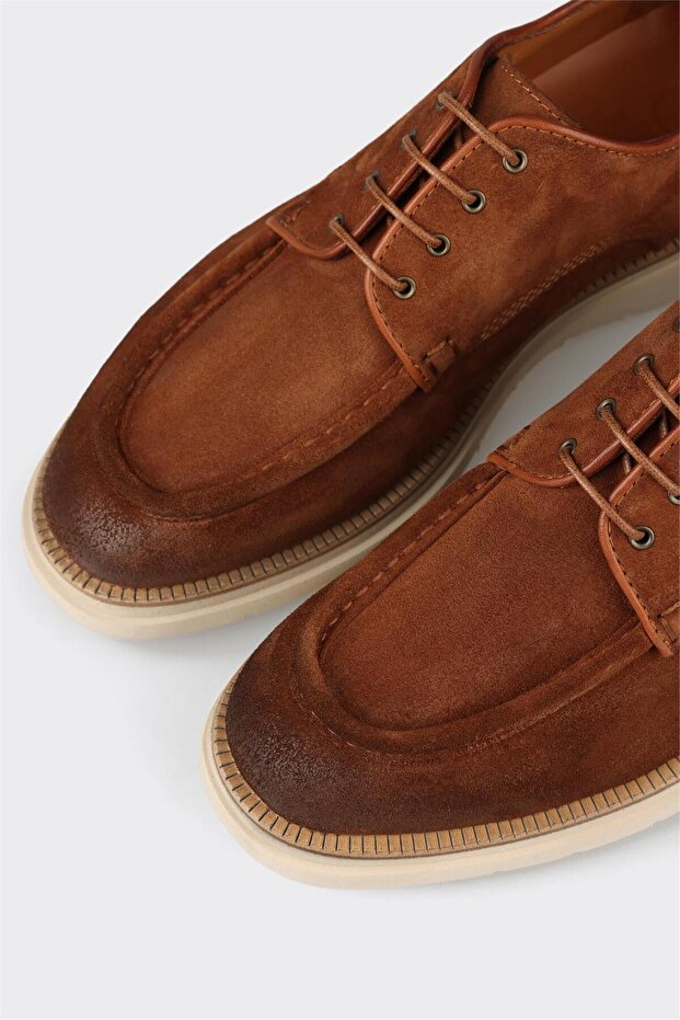 Taba Deri Erkek Günlük Ayakkabı - 5