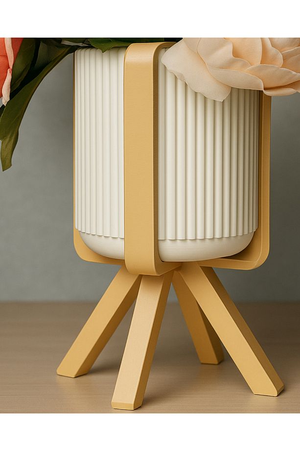 Vero Ayaklı Modern Saksı Vazo - 4