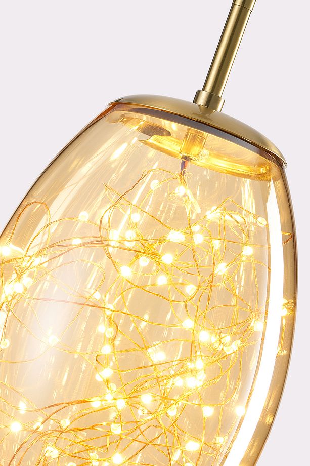 Jasper 10 Watt 3000K Eskitme Bal Camlı Tekli Peri Led Sarkıt Avize - 5