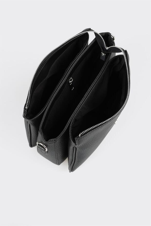 Siyah Kadın Çapraz Çanta - 5