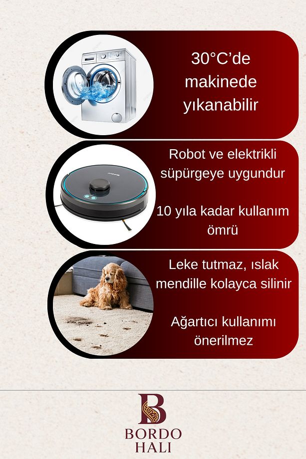 Su Emici Yumuşak Kaymaz Taban Sünger Dolgulu Pamuksu Doku Yıkanabilir Dekoratif Banyo Paspası 1325 - 5