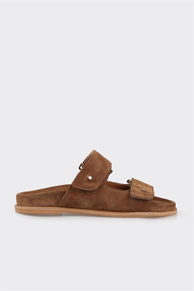 Taba Deri Kadın Terlik - 1