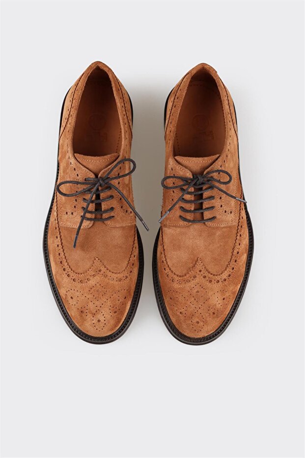 Herren-Freizeitschuhe aus hellbraunem Leder - 4