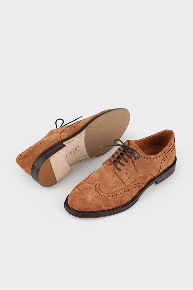 Herren-Freizeitschuhe aus hellbraunem Leder - 3