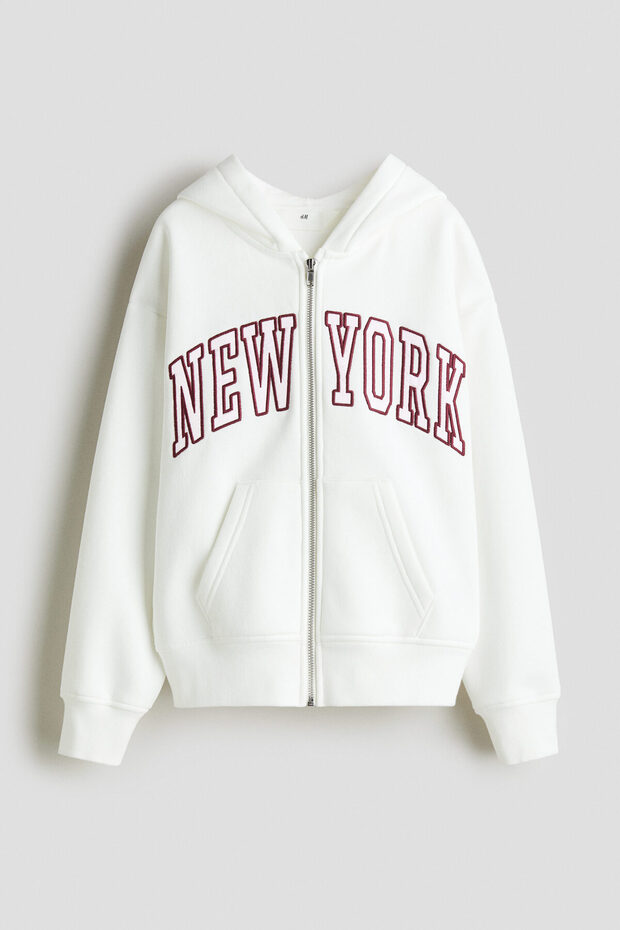 İşleme Motifli ve Kapüşonlu Üst - 1