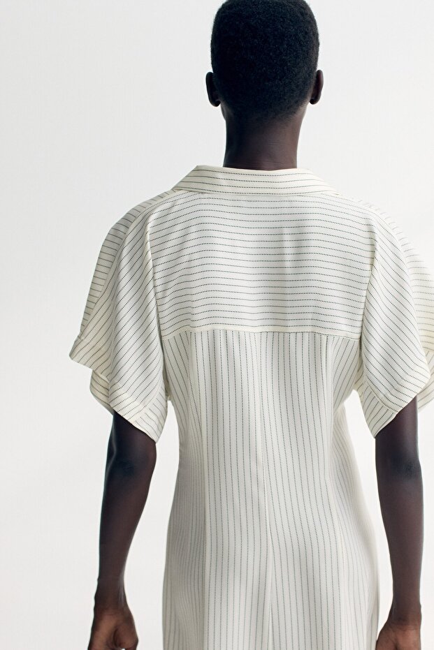 Gabardin Gömlek Elbise - 5