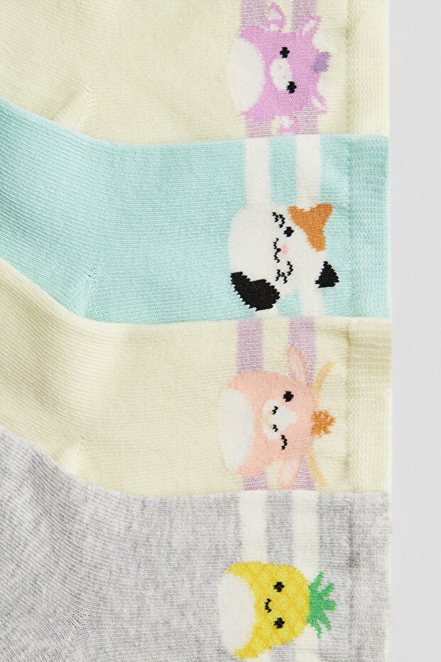 5'li Motif Detaylı Çorap - 3